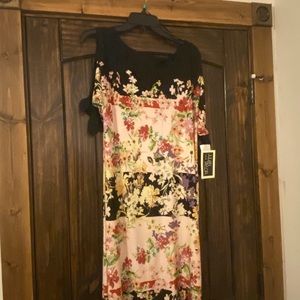 Midi Dress with peek a boo shoulders